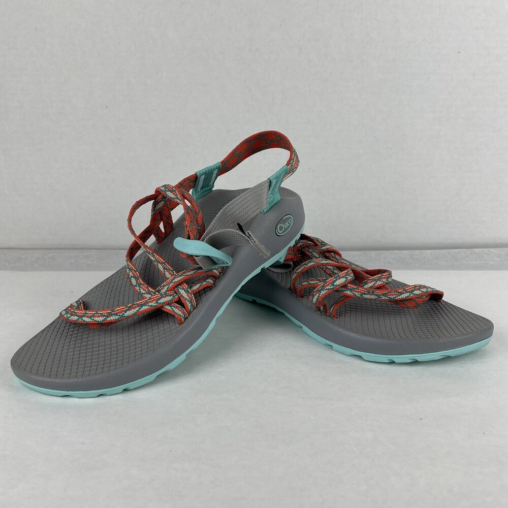 Chaco ZX/1 Outdoor Sandals Classic Paloma Tangerine Womens Size 9 Hiking J106096
